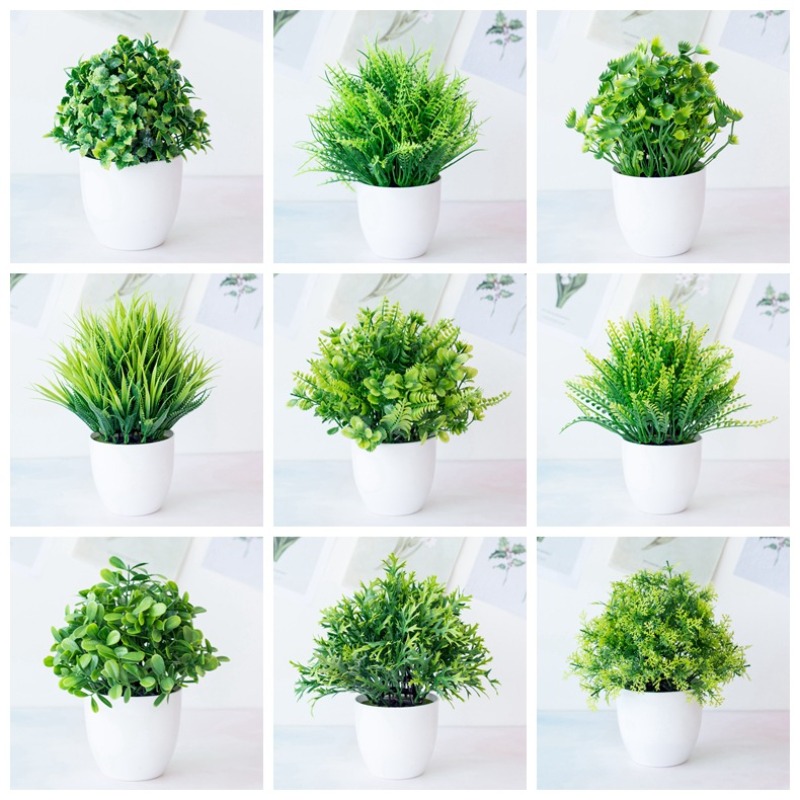 1 szt. Zielona sztuczna roślin – Bonsai Garden For Desk recenzja i cena