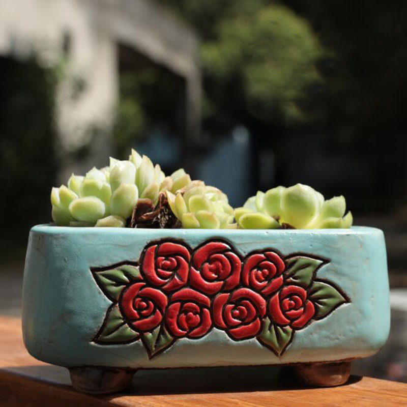 Ceramiczny prostokątny kwiatow – Bonsai Garden Europe recenzja i cena