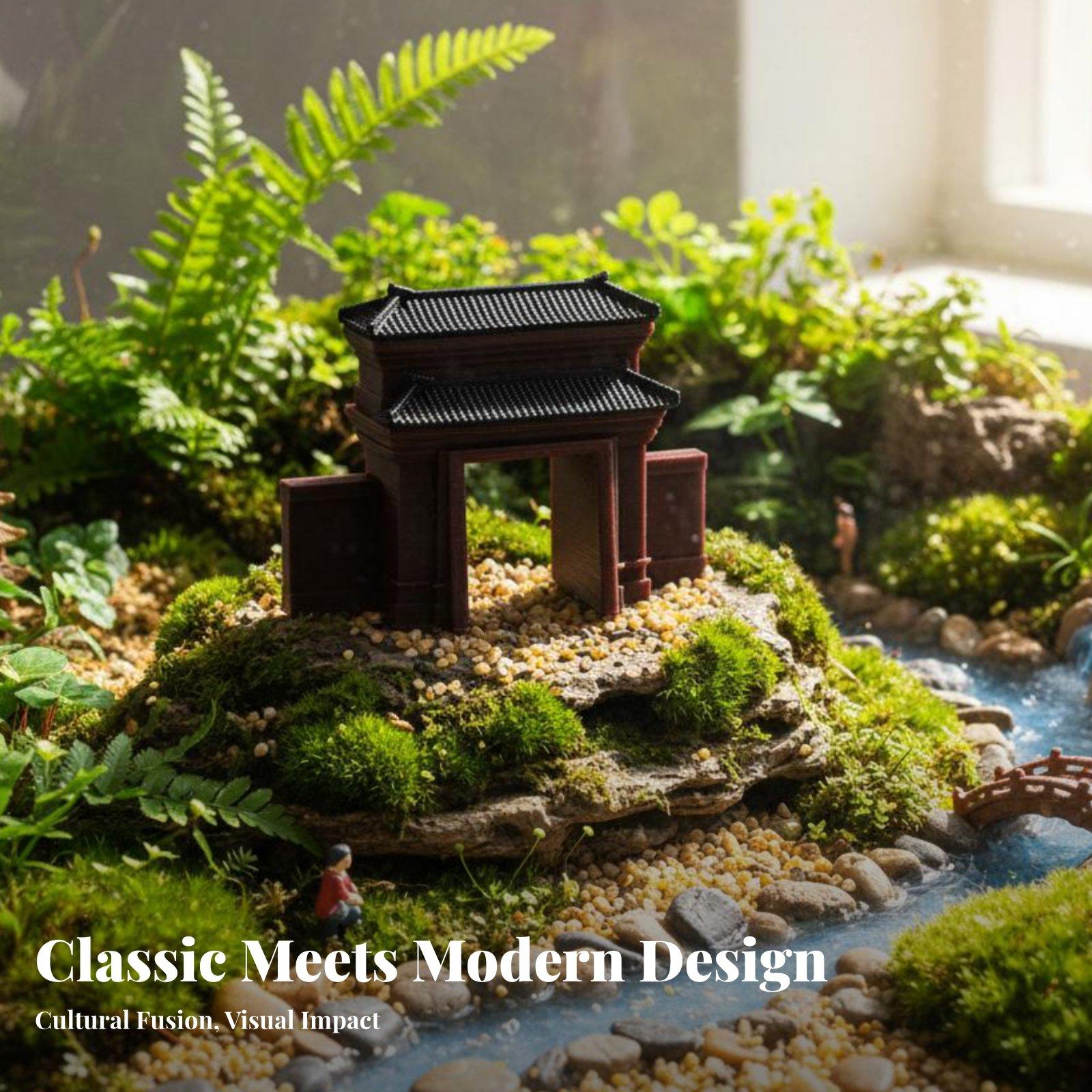 Ręcznie wykonana figurka domu  – Bonsai Garden For Desk recenzja i cena