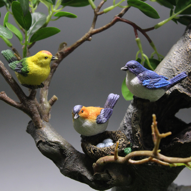 B*4 szt. Mini Figurki Ptaków M – Bonsai Garden Europe recenzja i cena